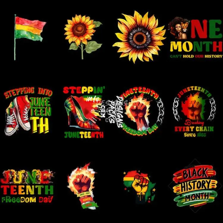 38 Juneteenth Black History Designs Bundle PNG