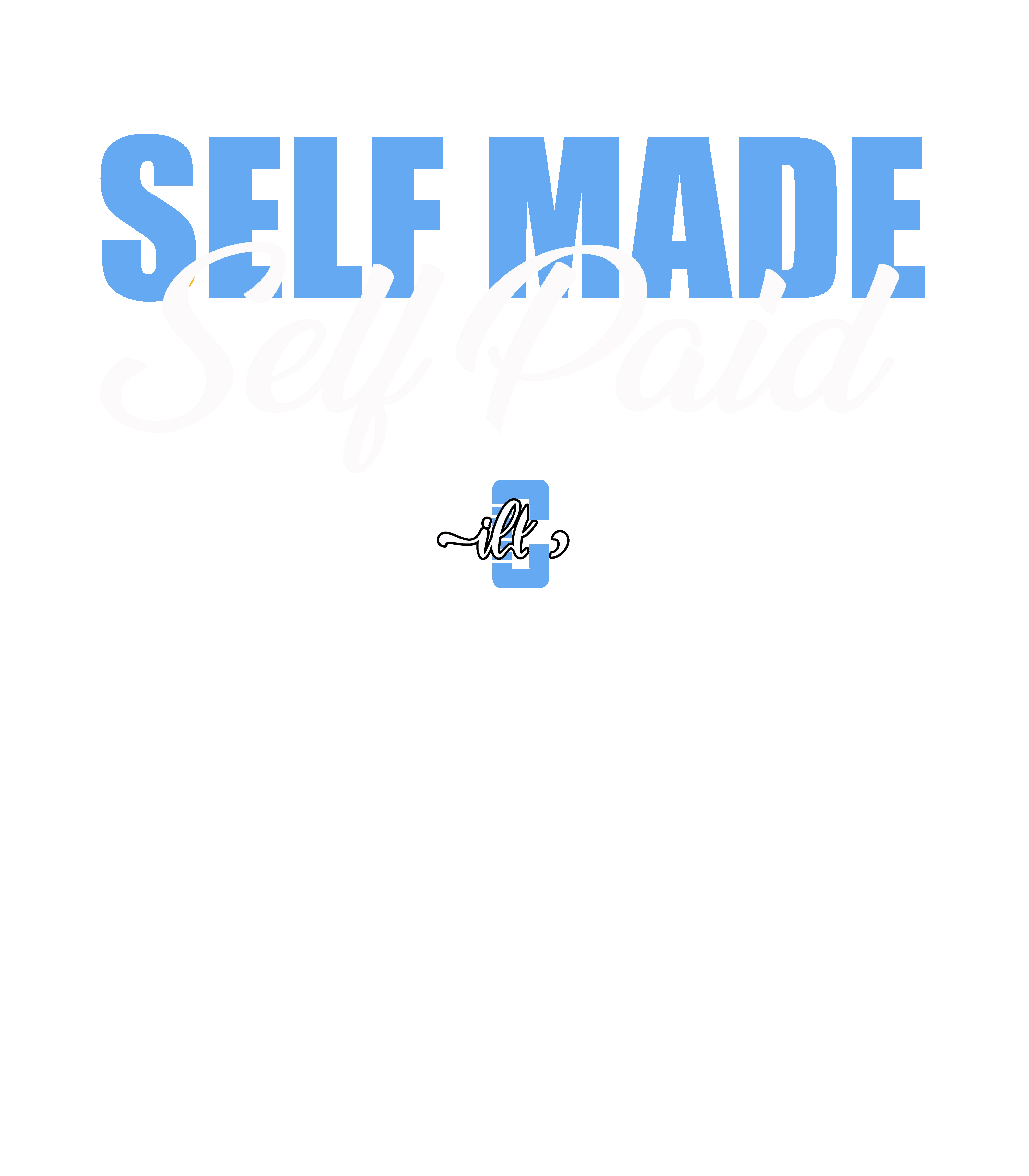 Air Jordan 1 "UNC Toe" Black T-Shirt (Self Made Self Paid)