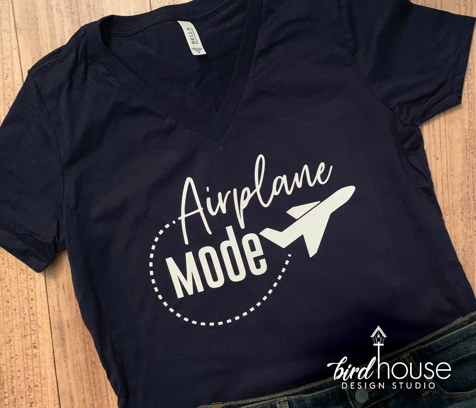 Airplane Mode Vacation Shirt, Cute Group Matching Travel Shirts, Custom Tees, Any Color