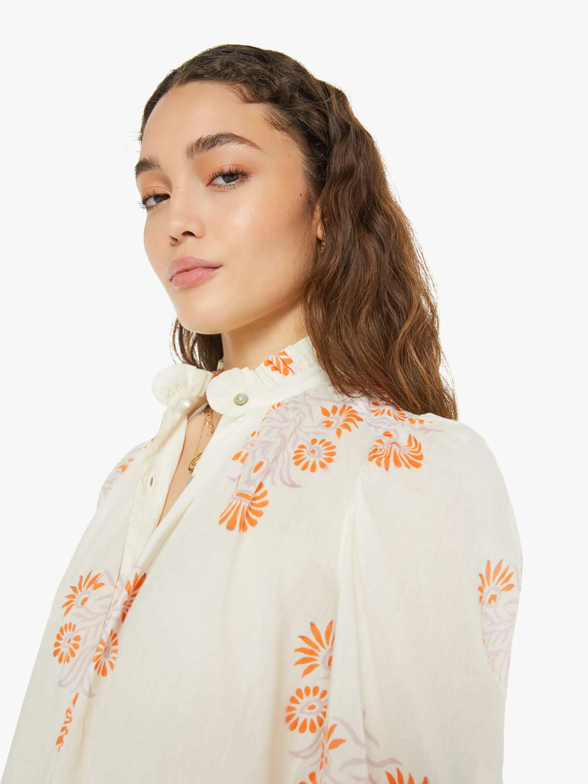 Alix Of Bohemia Ana Shirt - Papaya Aster