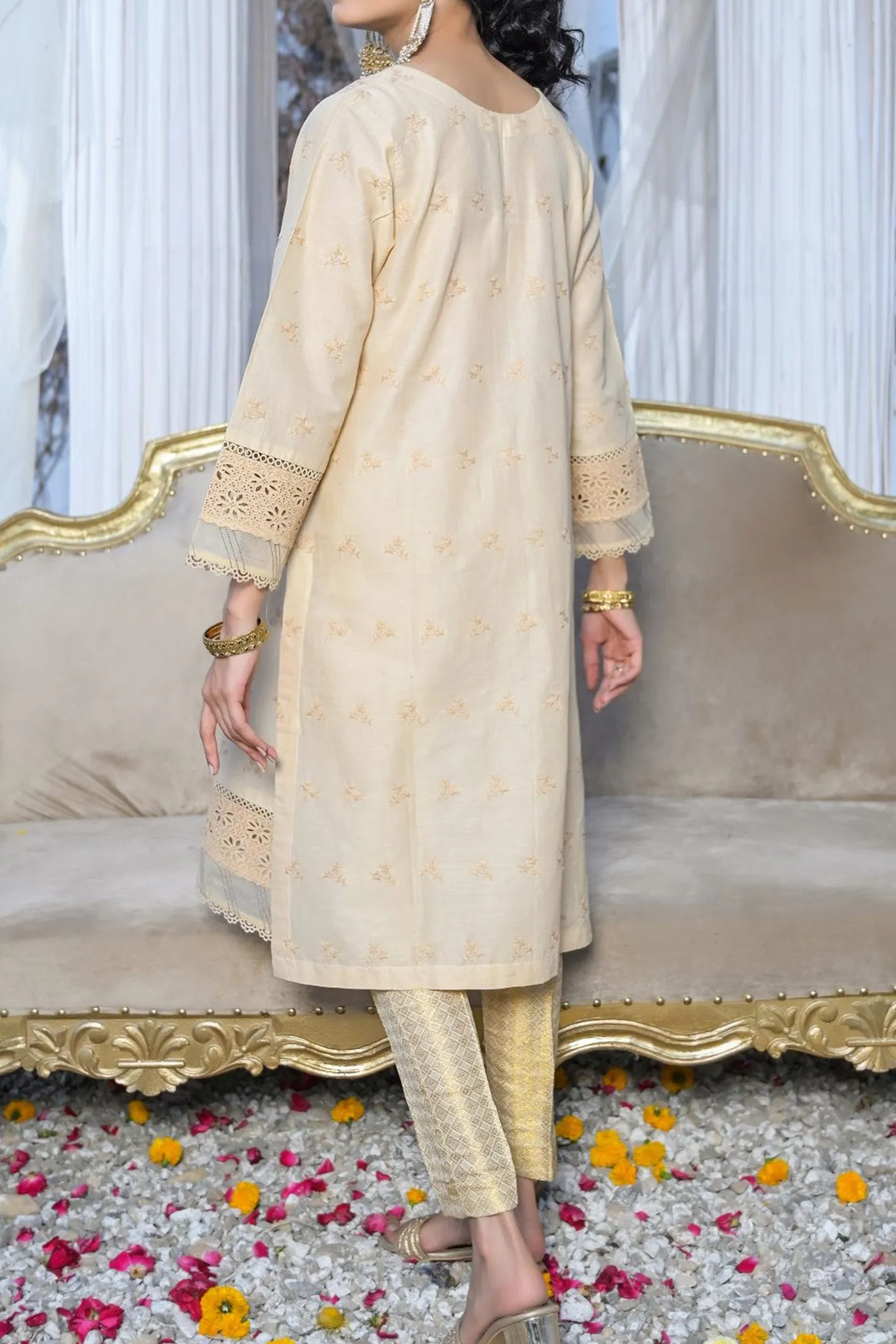 Amna Sohail by Tawakkal Stitched Handwork Chikankari Shirts Collection'2023-ASK-01