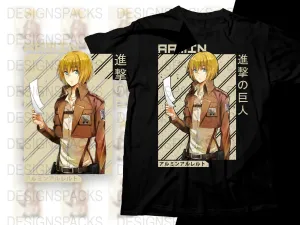 Armin Anime Graphic Png Digital Download