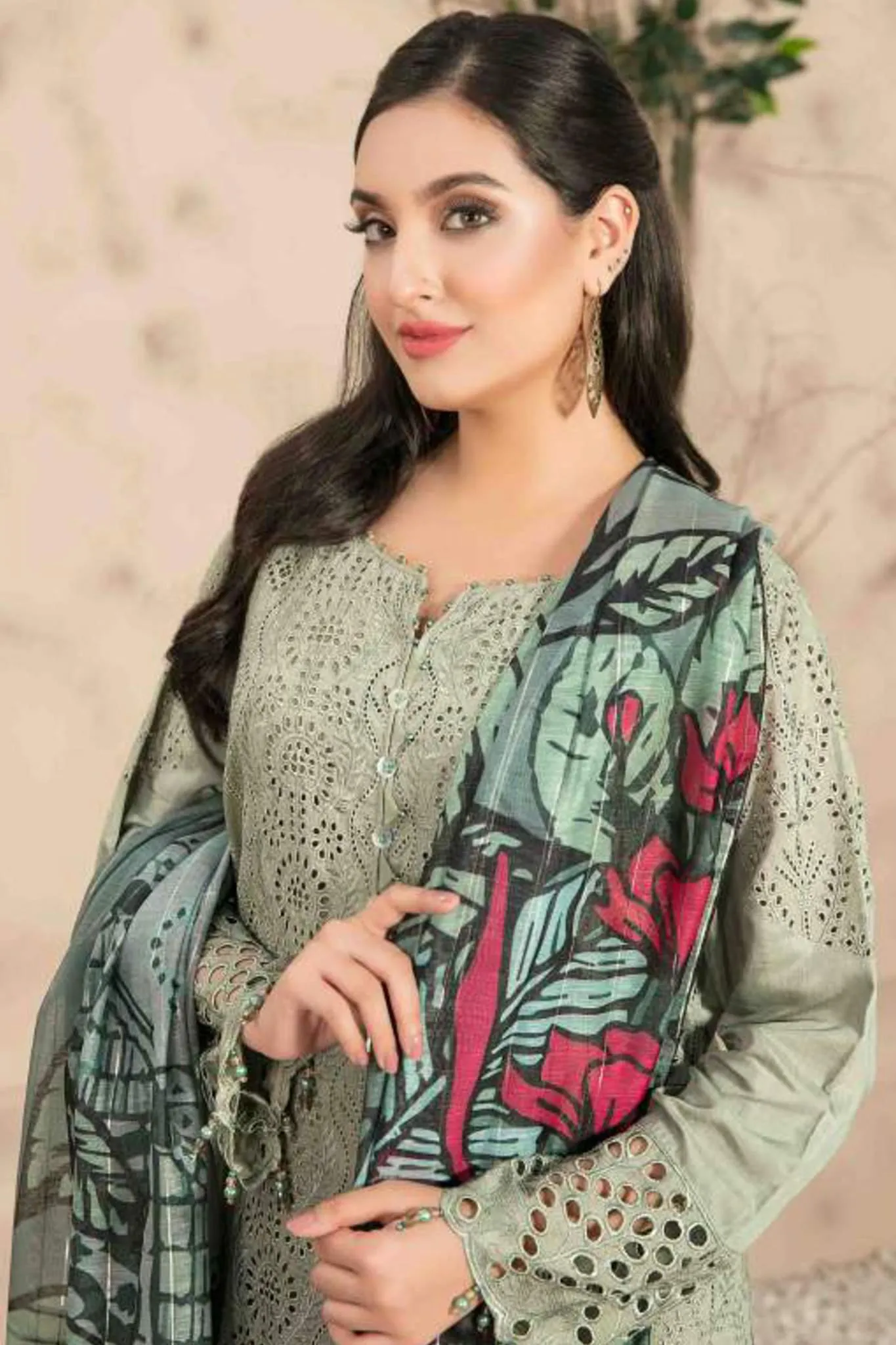 Ayra by Tawakkal Stitched 3 Piece Viscose Shiffli Collection'2022-A-7576