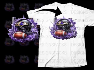 Baltimore Ravens Football Themed Graphic Png Digital Download