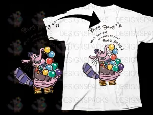 Bing Bong Colorful Character Art Png Digital Download