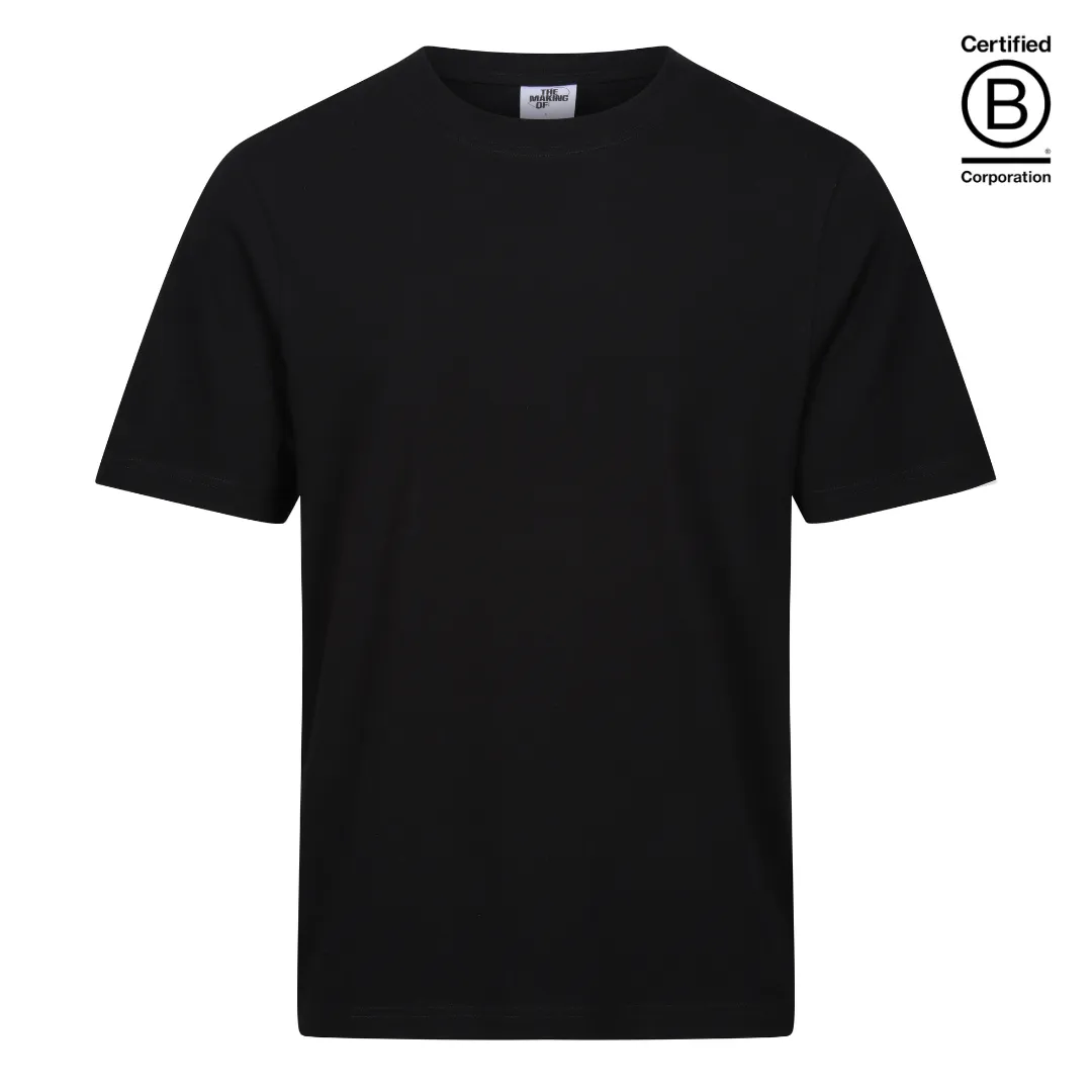 Black classic fit cotton T-shirt