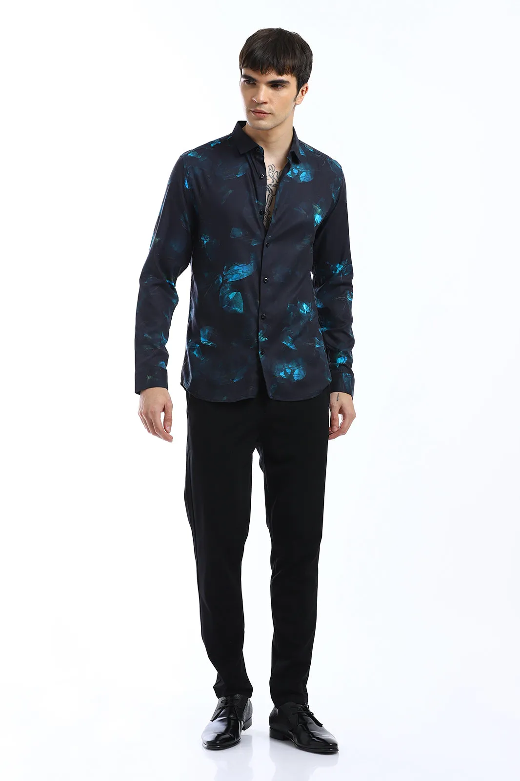 Blue Orchid Full Sleeve Printed Shirt