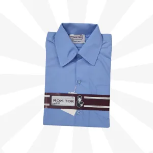 Blue School Shirts - Short Sleeve (by Monitor Schoolwear)