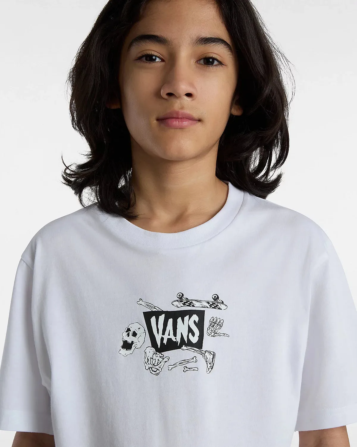 Boys Skeleton T-Shirt in White