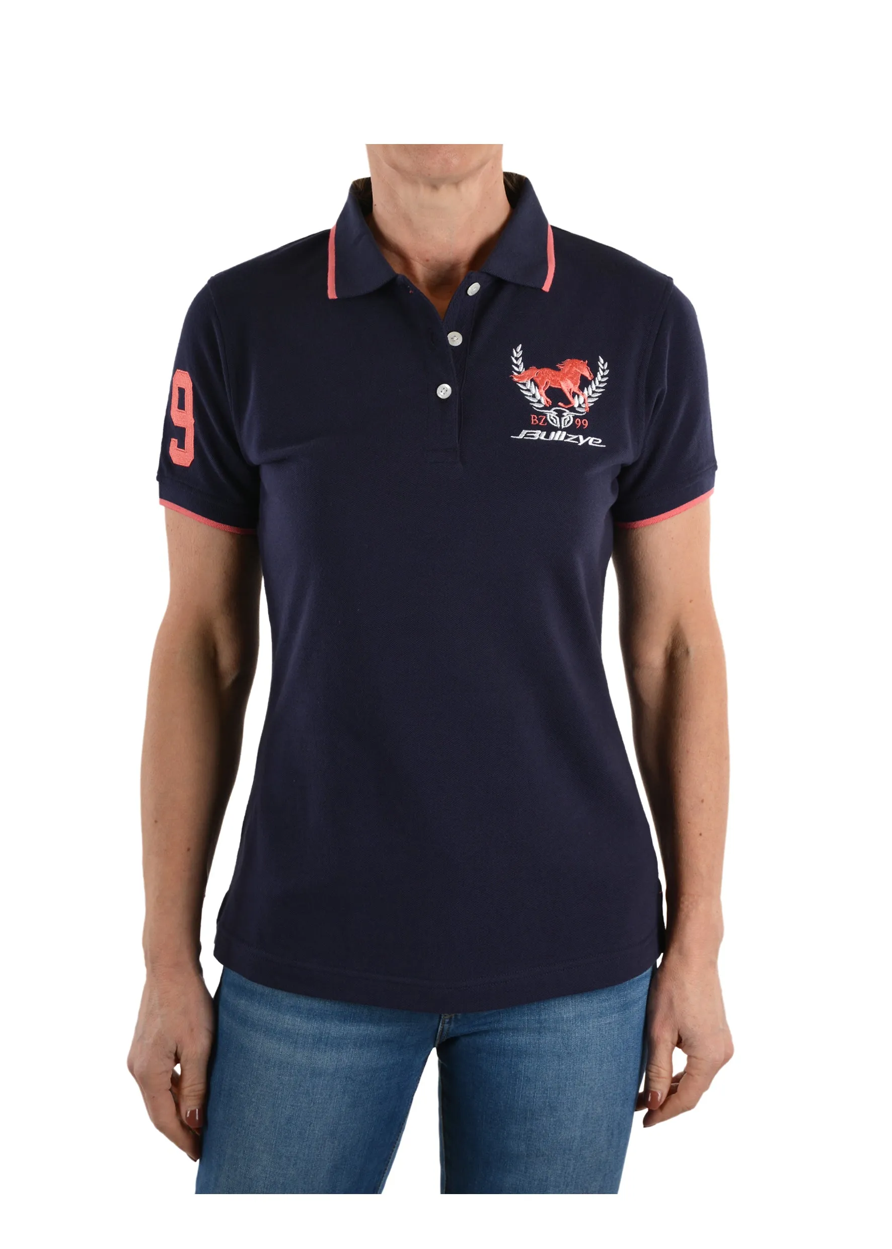 Bullzye Ladies Heritage Spliced Polo - B1S2507096