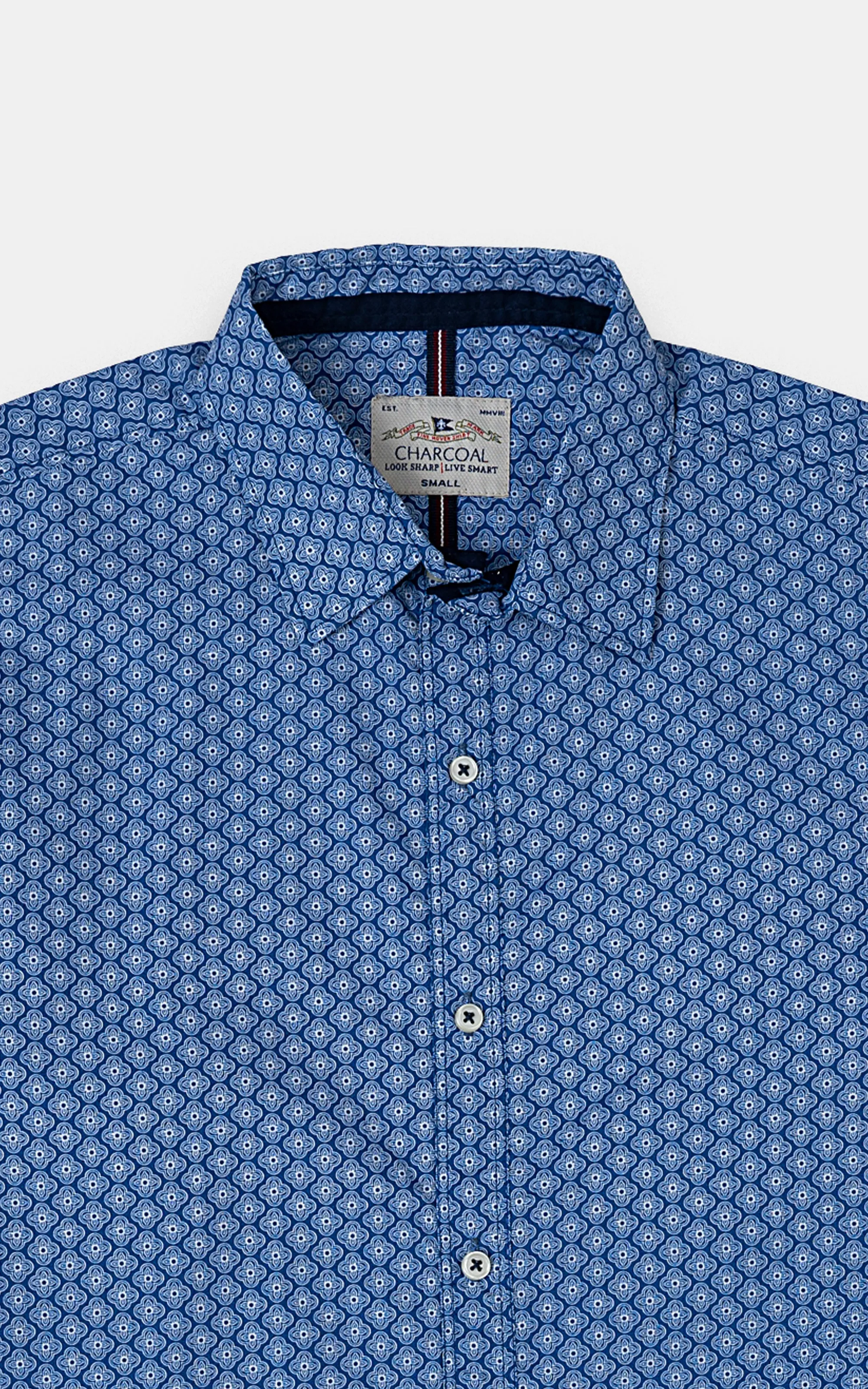 CASUAL SHIRT BLUE PRINTED