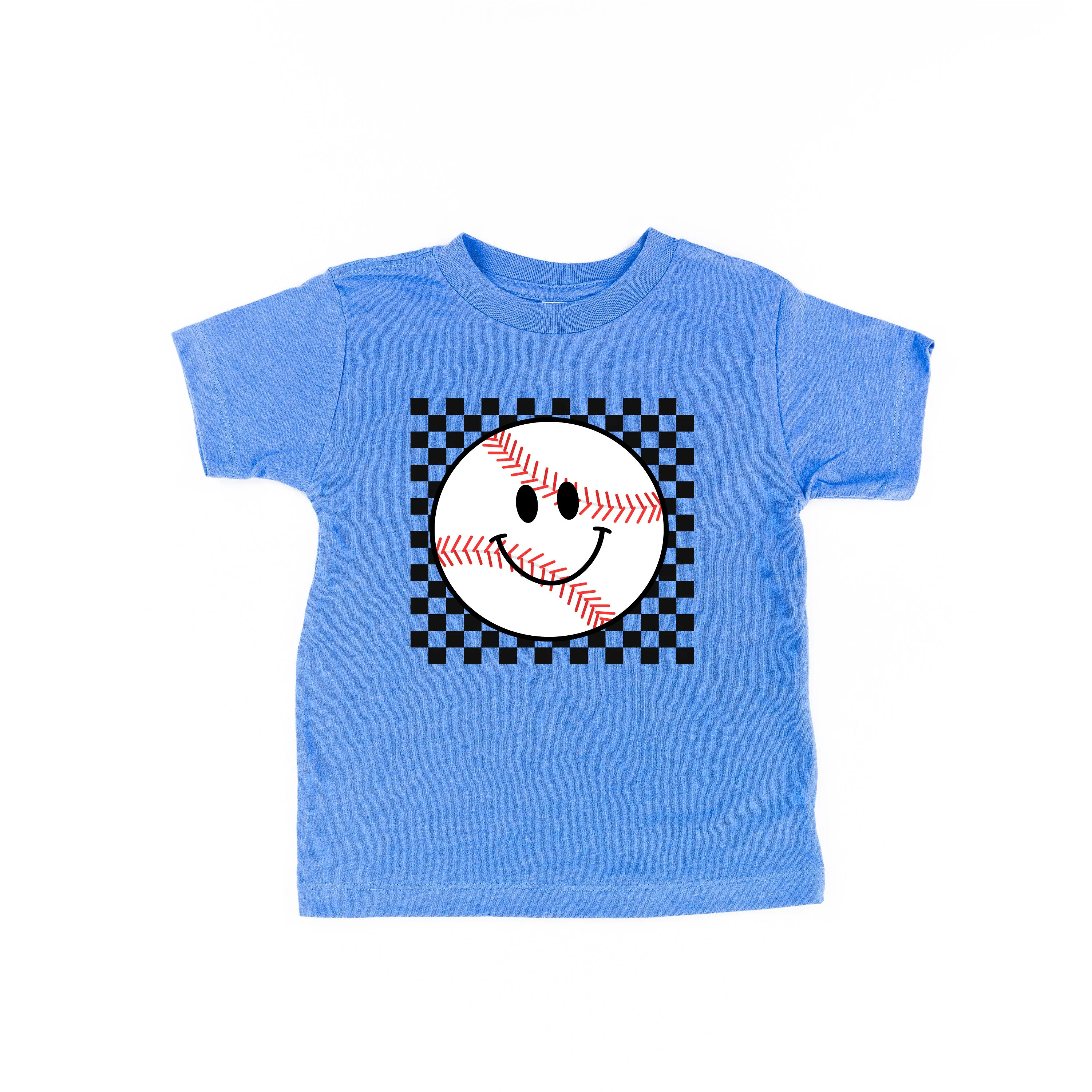 Checkers Smiley - Baseball - Short Sleeve Child Shirt