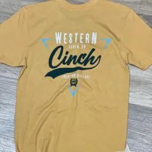 Cinch Graphic Tee ~ Gold