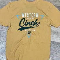 Cinch Graphic Tee ~ Gold