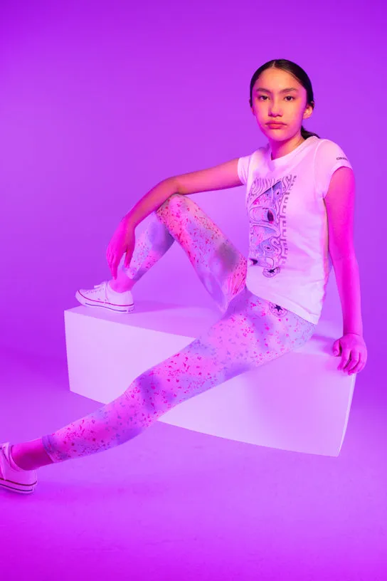 Converse Kids High Rise Leggings - Storm Pink