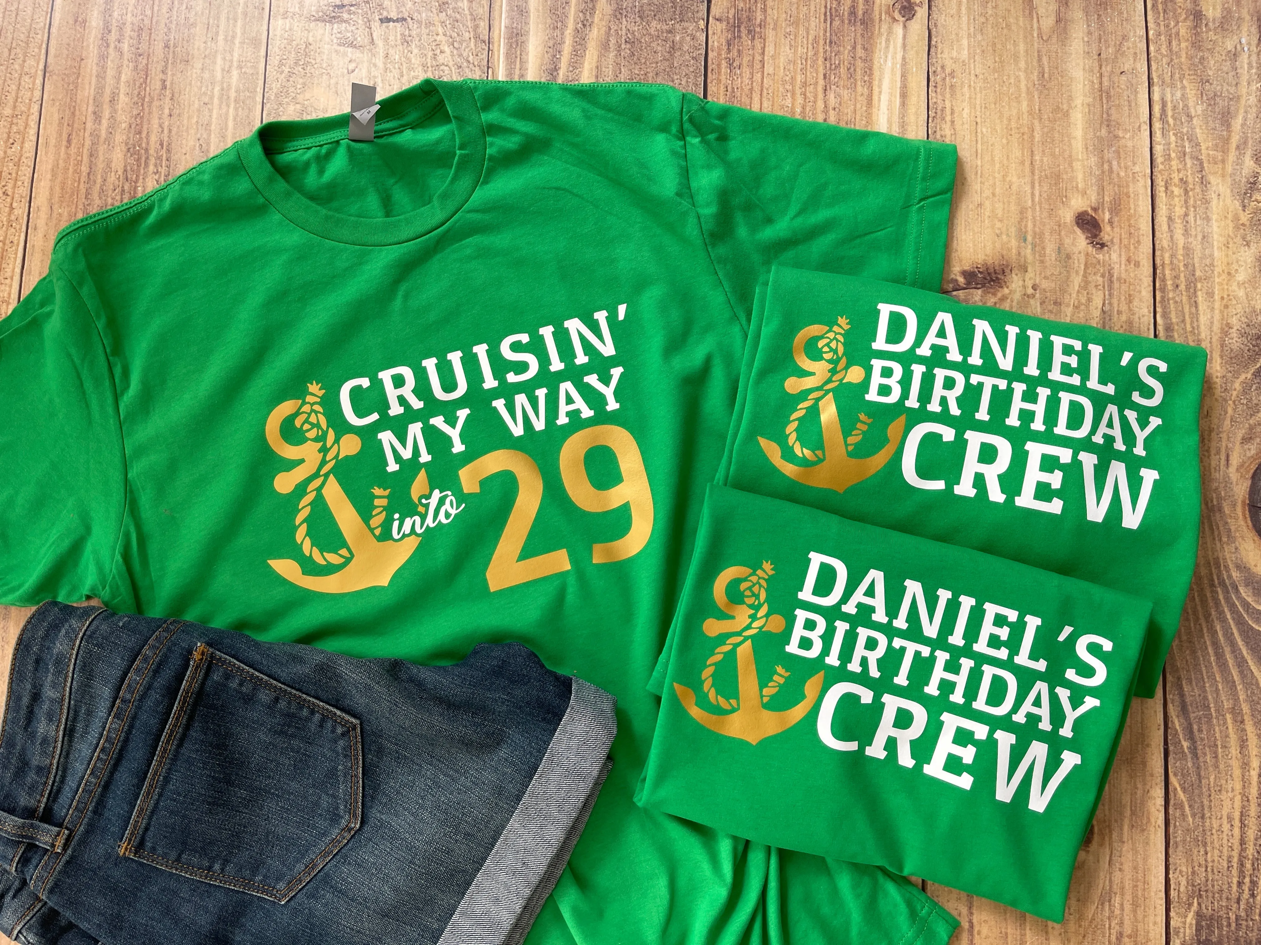 Cruise Birthday Crew Personalized Group Shirts