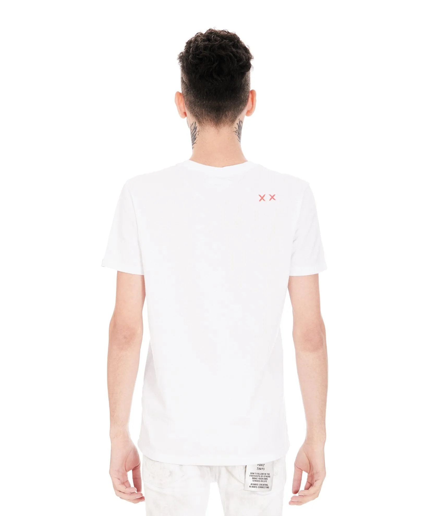 Cult of Individuality  TONGUE SHORT SLEEVE CREW NECK  TEE Men’s - WHITE