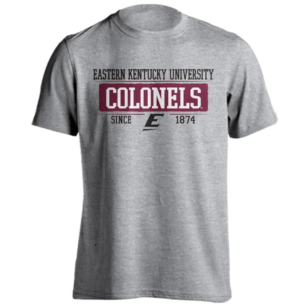 Eastern Kentucky University EKU Colonels Since 1874 Bar Mascot Tee T-Shirt