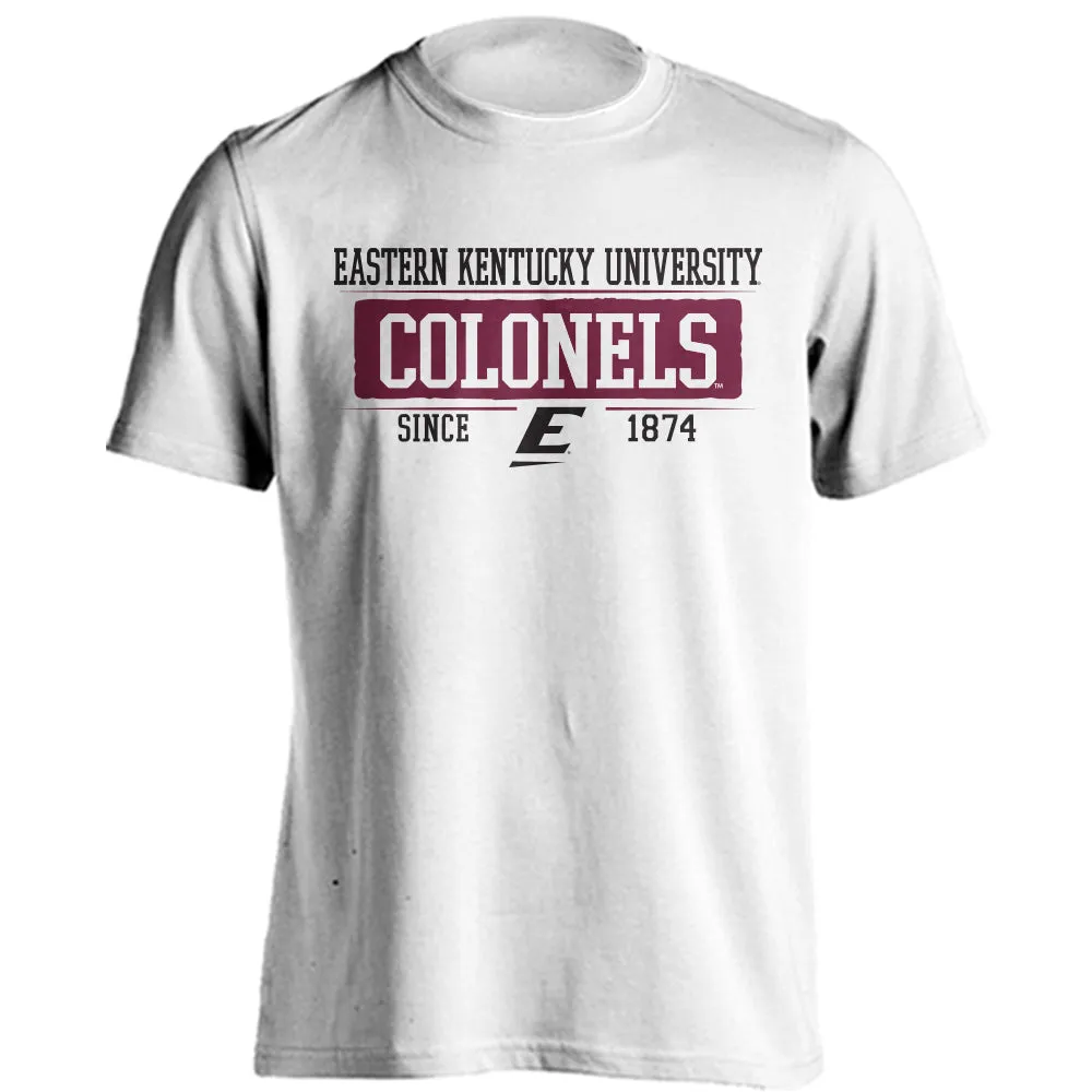 Eastern Kentucky University EKU Colonels Since 1874 Bar Mascot Tee T-Shirt