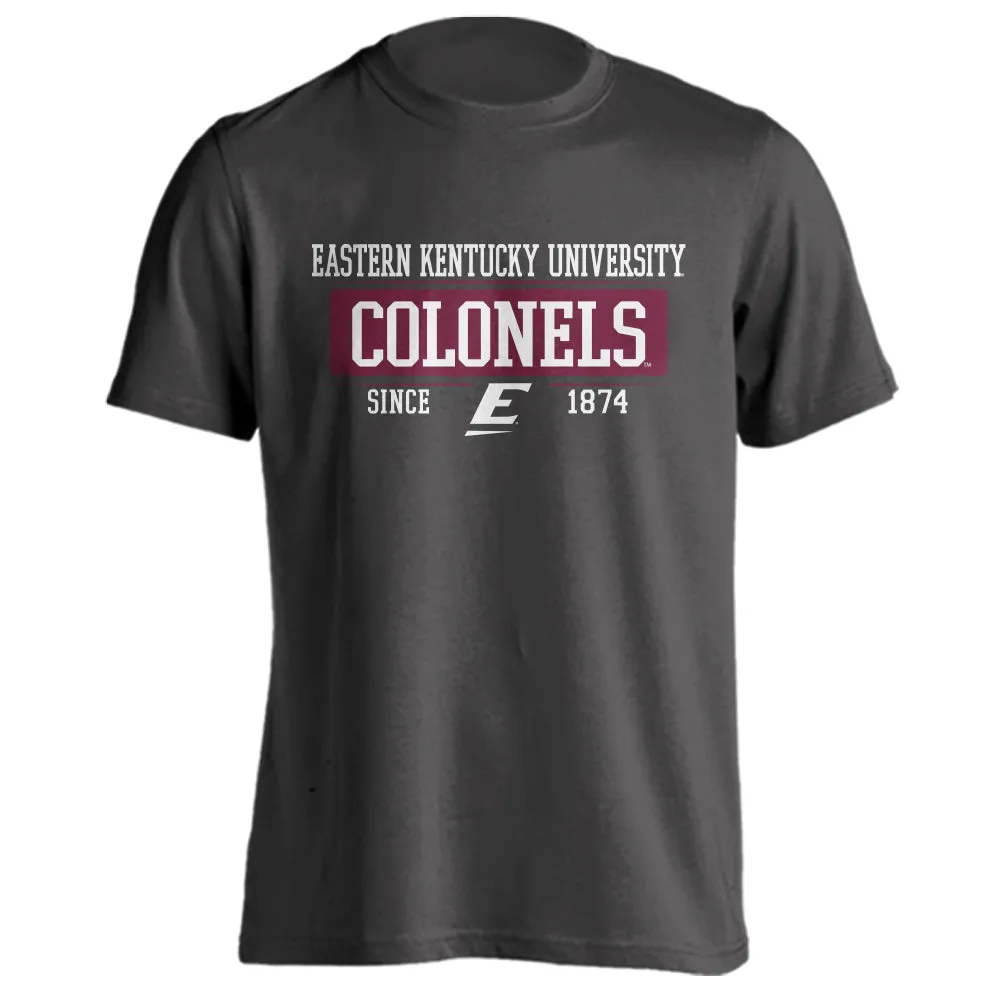 Eastern Kentucky University EKU Colonels Since 1874 Bar Mascot Tee T-Shirt