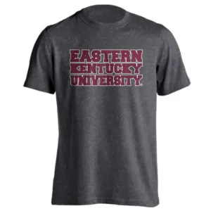 Eastern Kentucky University EKU Colonels Stacked Block School Name Tee T-Shirt