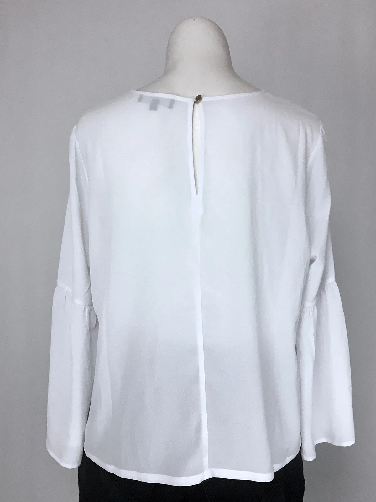 eloquii Size 16 White Applique Shirt NWT