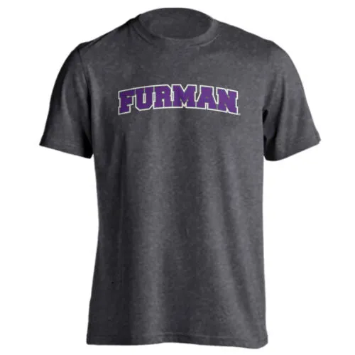 Furman University FU Paladins Arched Text School Name Short Sleeve T-shirt Tee