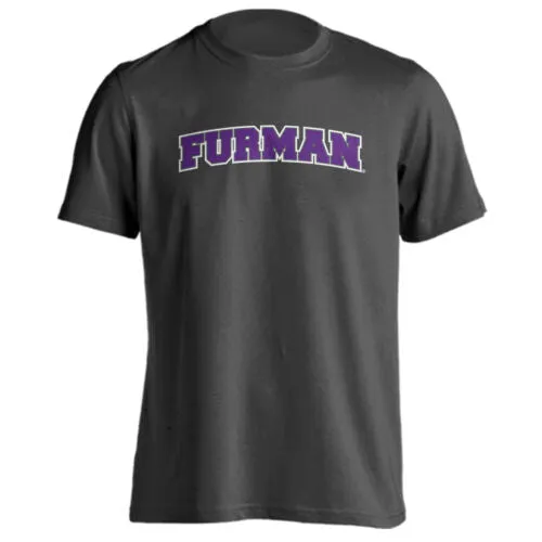 Furman University FU Paladins Arched Text School Name Short Sleeve T-shirt Tee