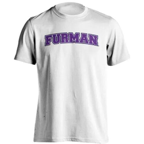 Furman University FU Paladins Arched Text School Name Short Sleeve T-shirt Tee