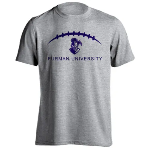 Furman University FU Paladins Football Laces Out Logo Short Sleeve T-shirt Tee