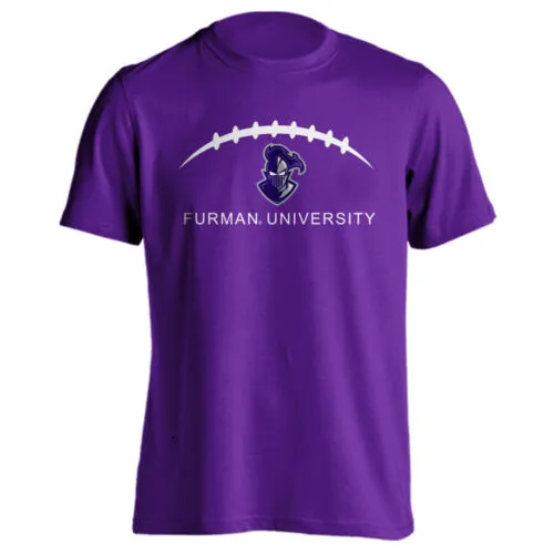 Furman University FU Paladins Football Laces Out Logo Short Sleeve T-shirt Tee