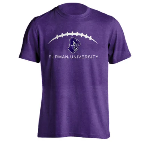 Furman University FU Paladins Football Laces Out Logo Short Sleeve T-shirt Tee