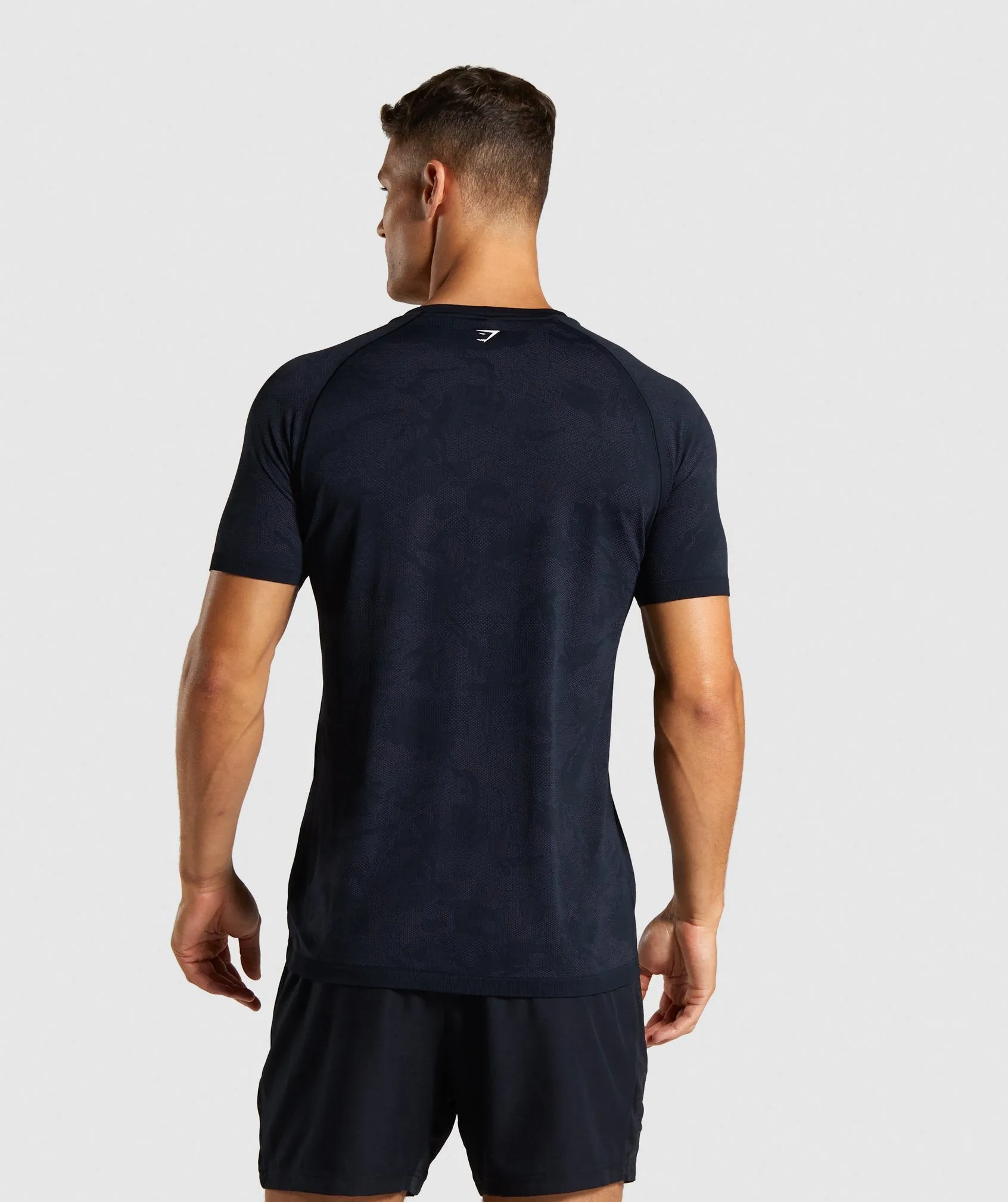 Gymshark Geo Lightweight Seamless T-Shirt - Black