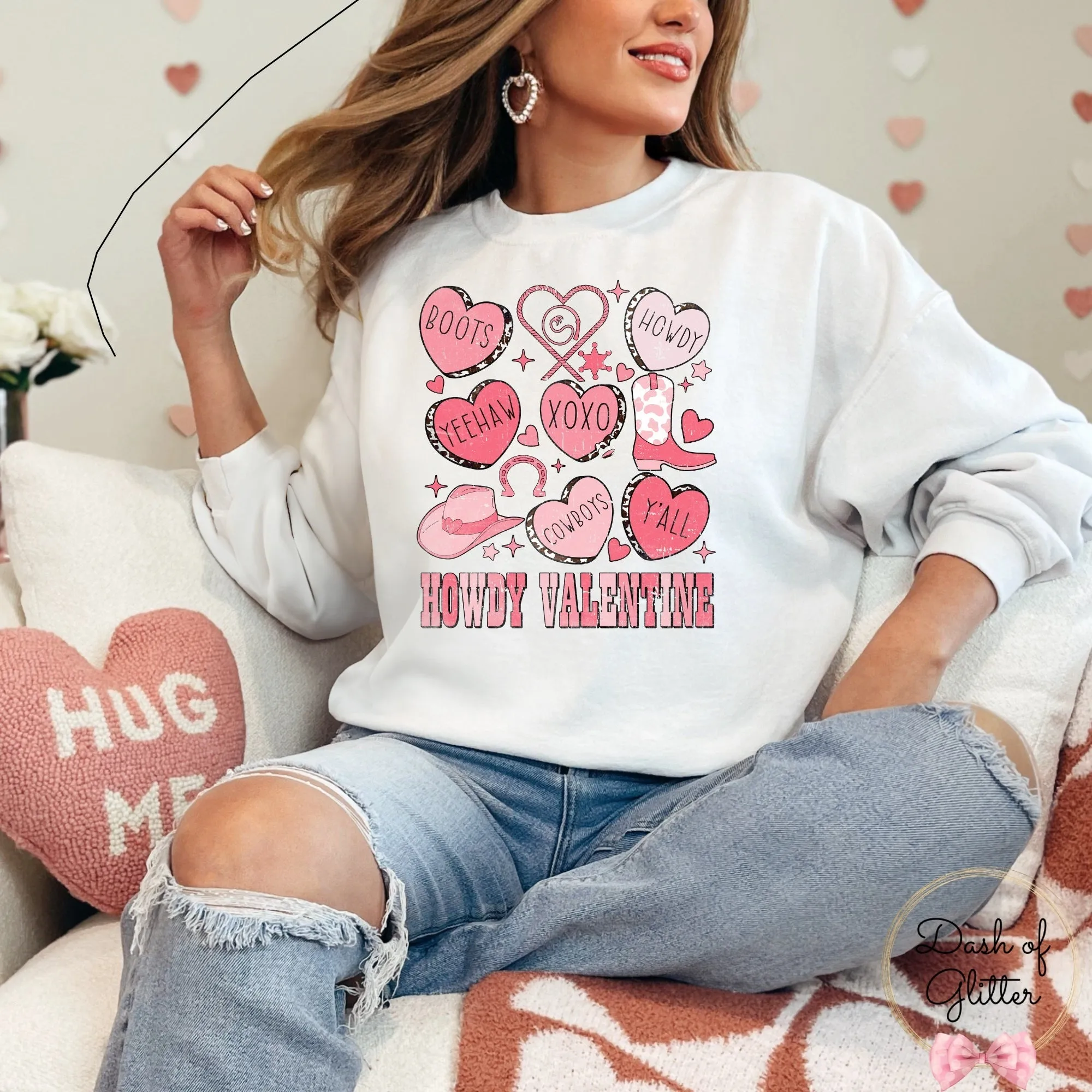 Howdy Valentine Sweatshirt