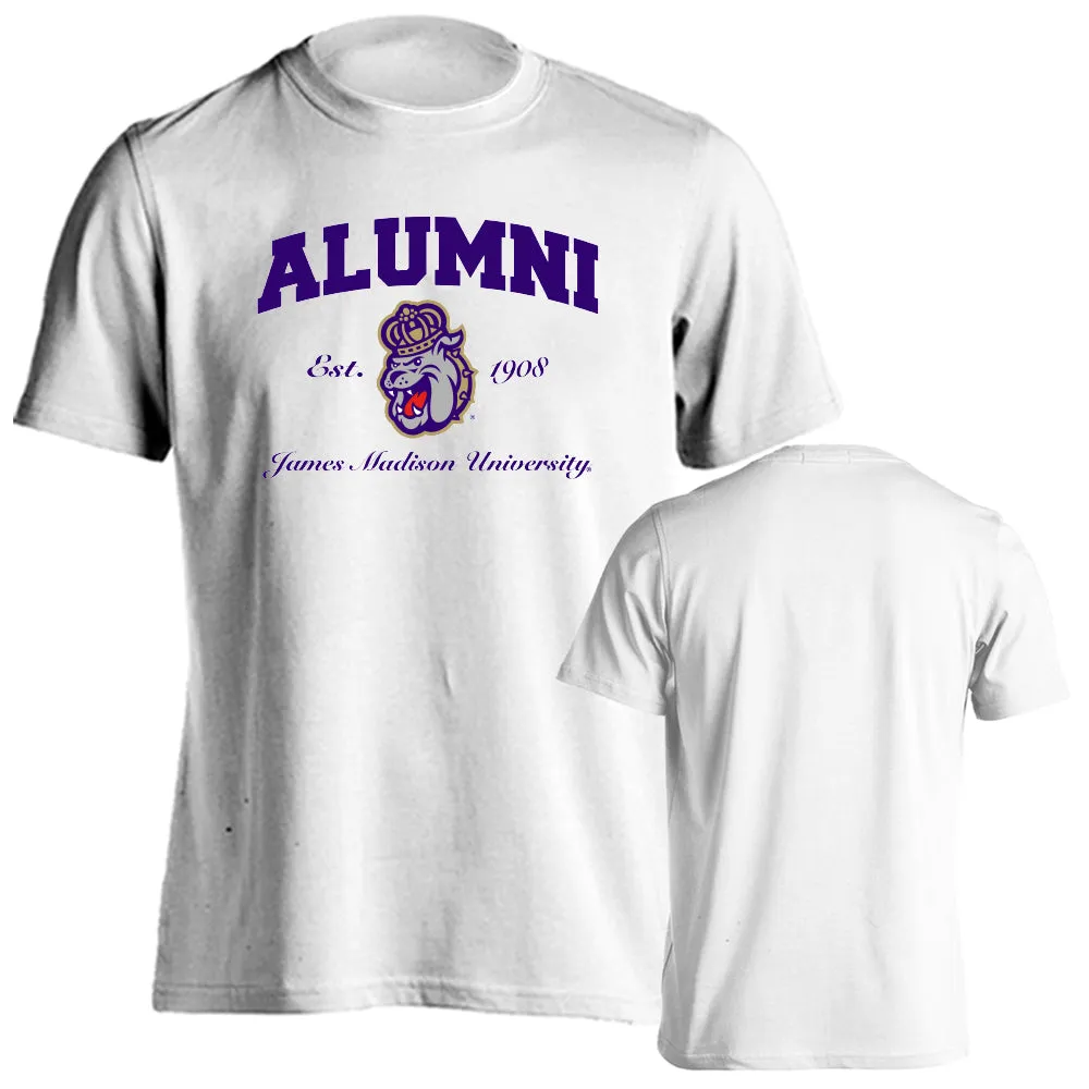 James Madison University Dukes JMU Dukes Alumni Logo Short Sleeve T-shirt Tee