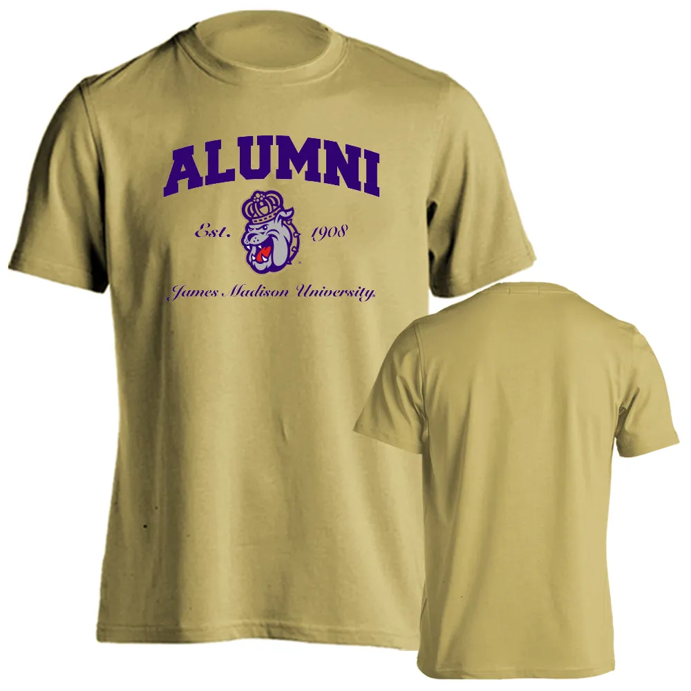 James Madison University Dukes JMU Dukes Alumni Logo Short Sleeve T-shirt Tee