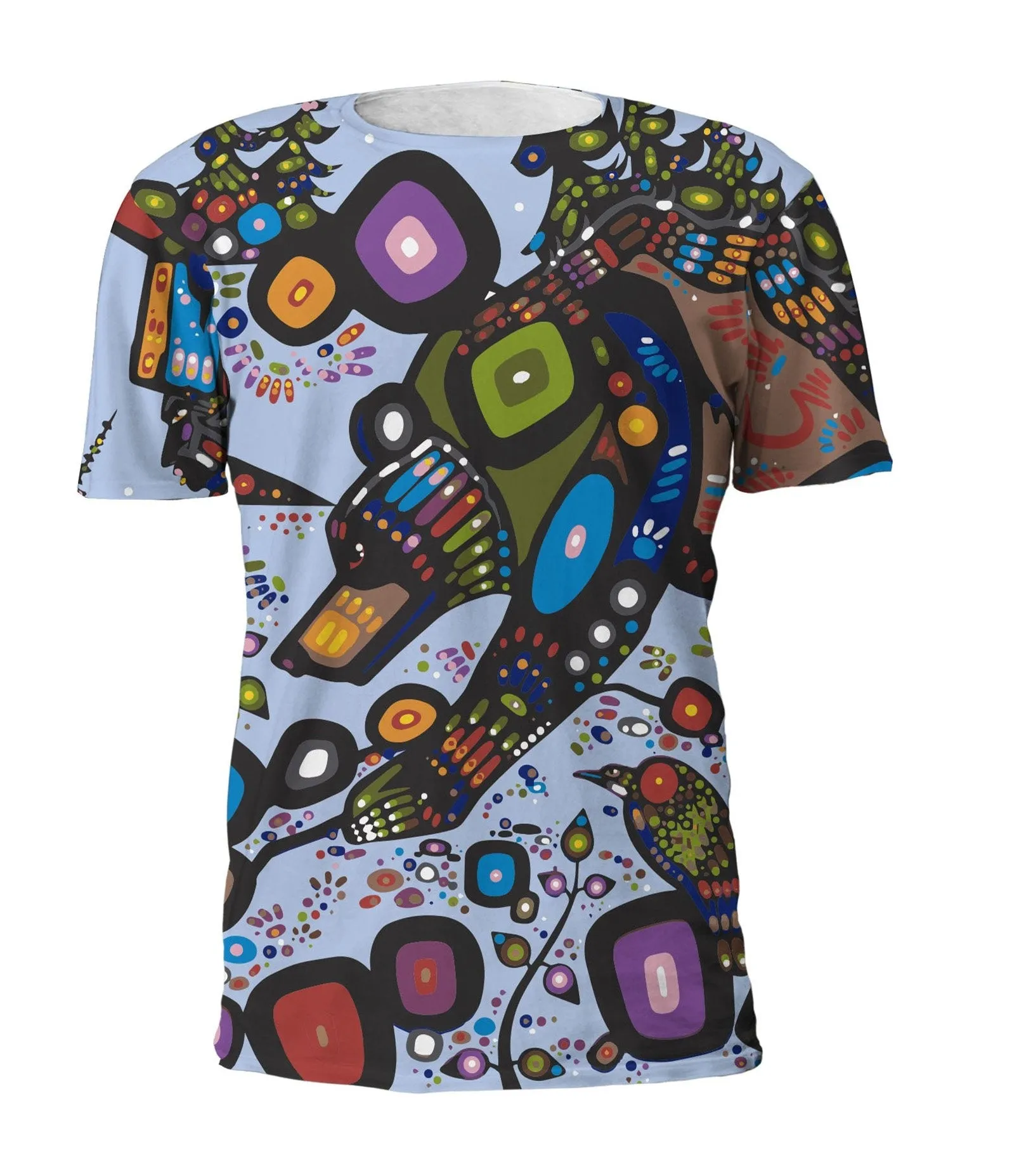 John  Rombough Bear Full Print Art T-Shirt - Out of Stock Size XXL