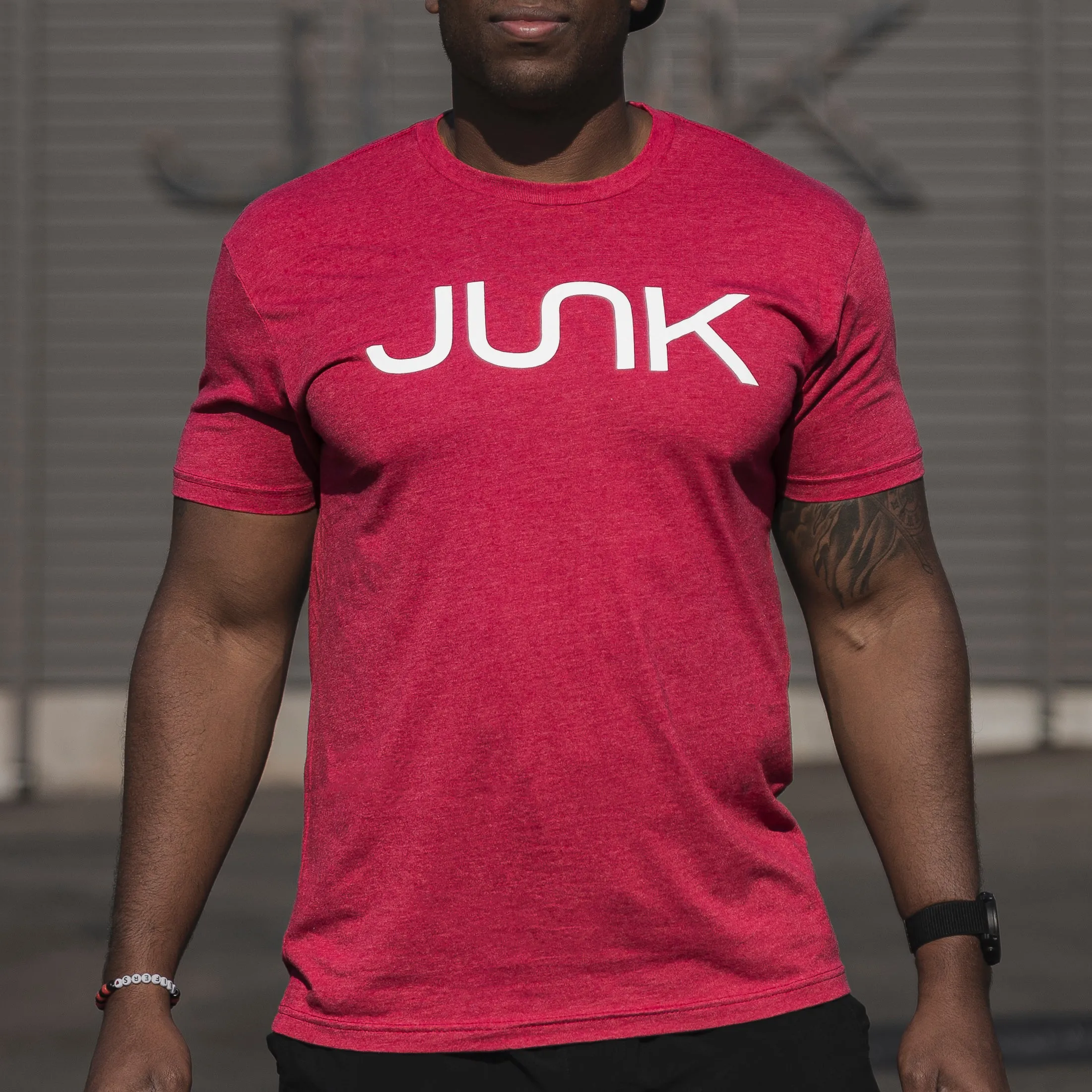 JUNK 60/40 Heather Cool Blue Tee