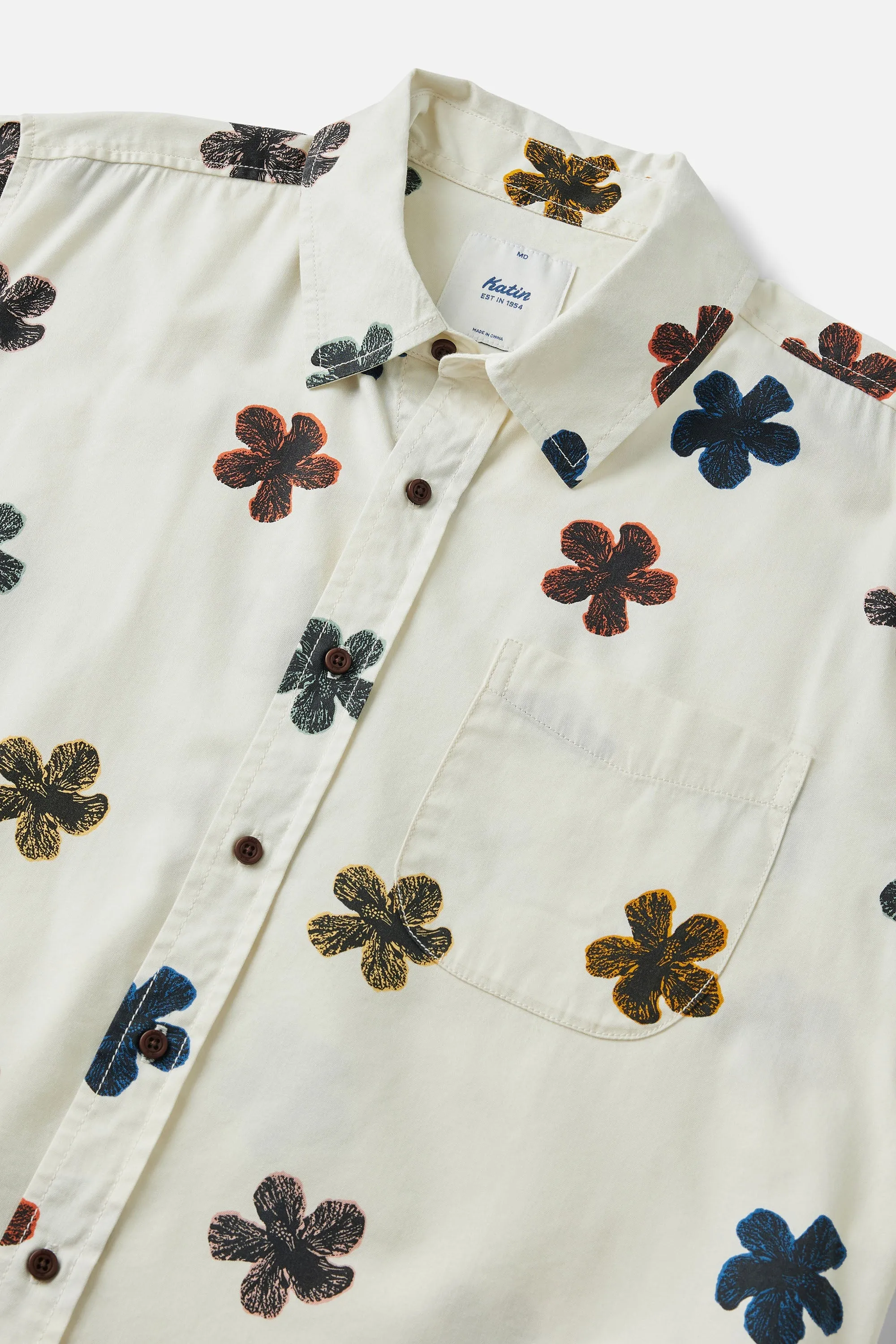 Katin Dreamboat Floral Shirt in Wool