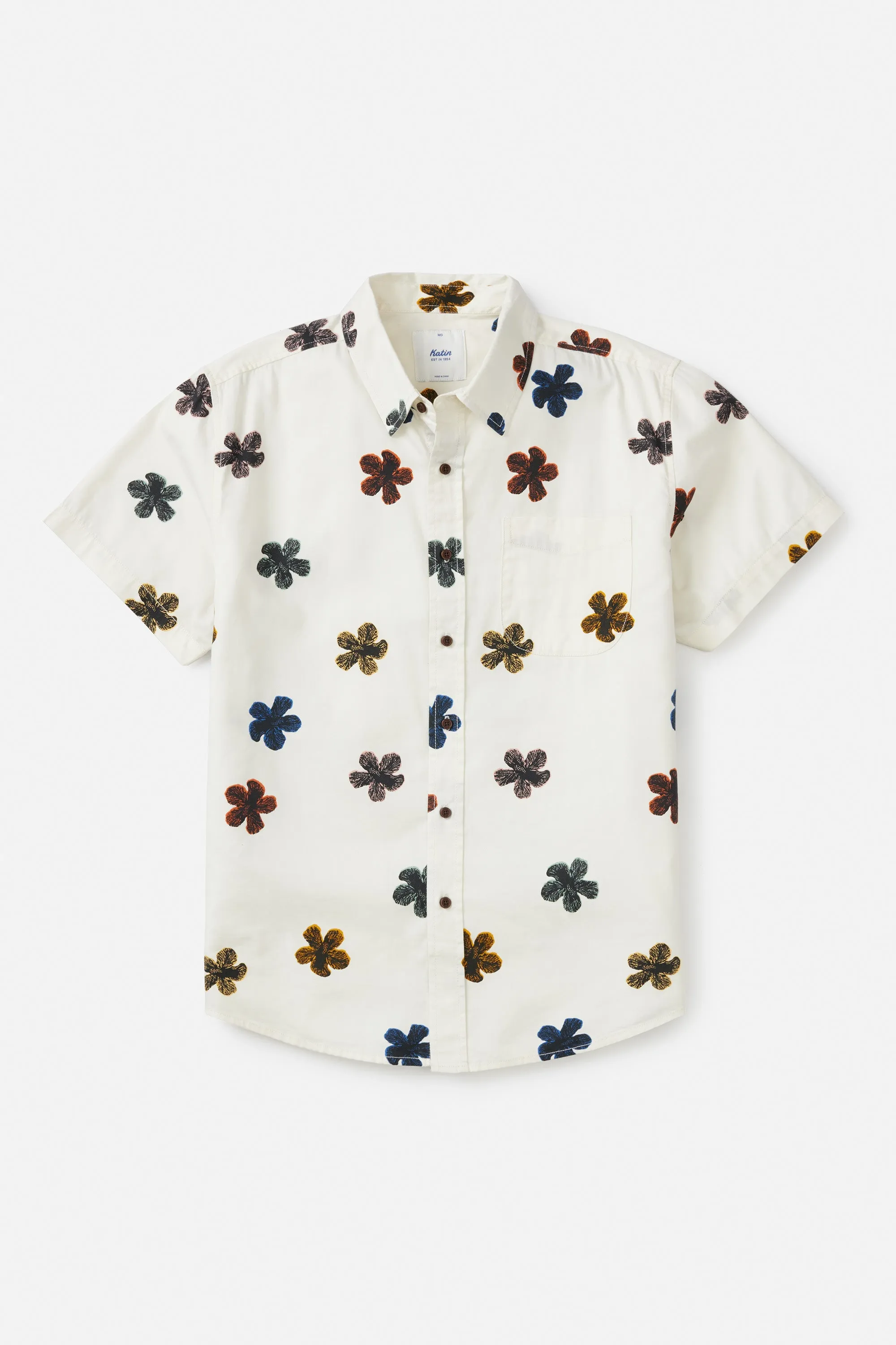 Katin Dreamboat Floral Shirt in Wool