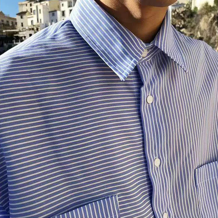 [Korean Style] 3 Colors Striped Long Sleeve Shirts