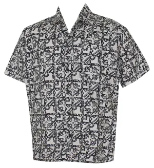 LA LEELA Shirt Casual Button Down Short Sleeve Beach Shirt Men Aloha Pocket 14