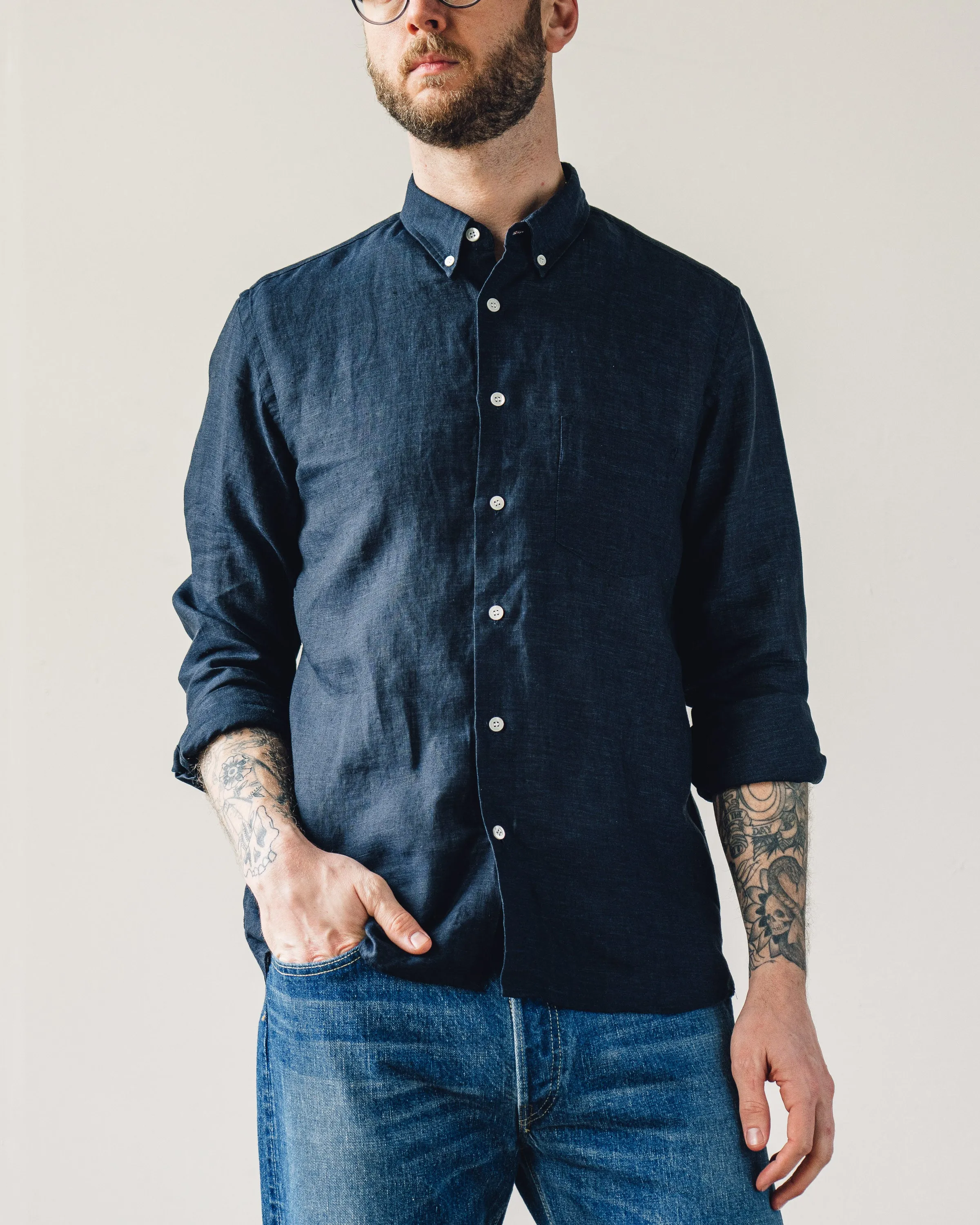 La Paz Branco Shirt, Dark Navy