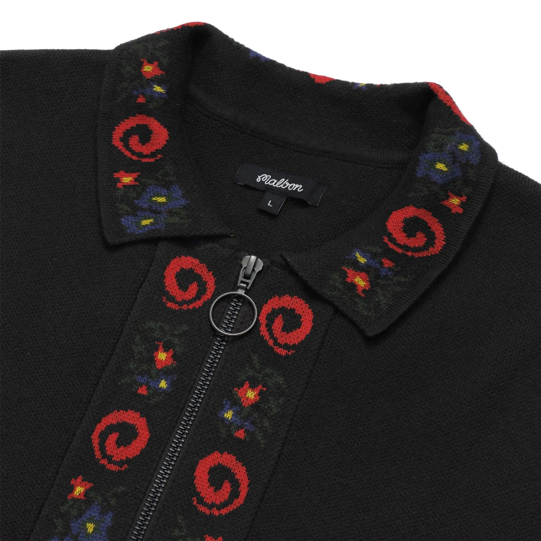 Laurent Jacquard Placket Polo Black - 2024