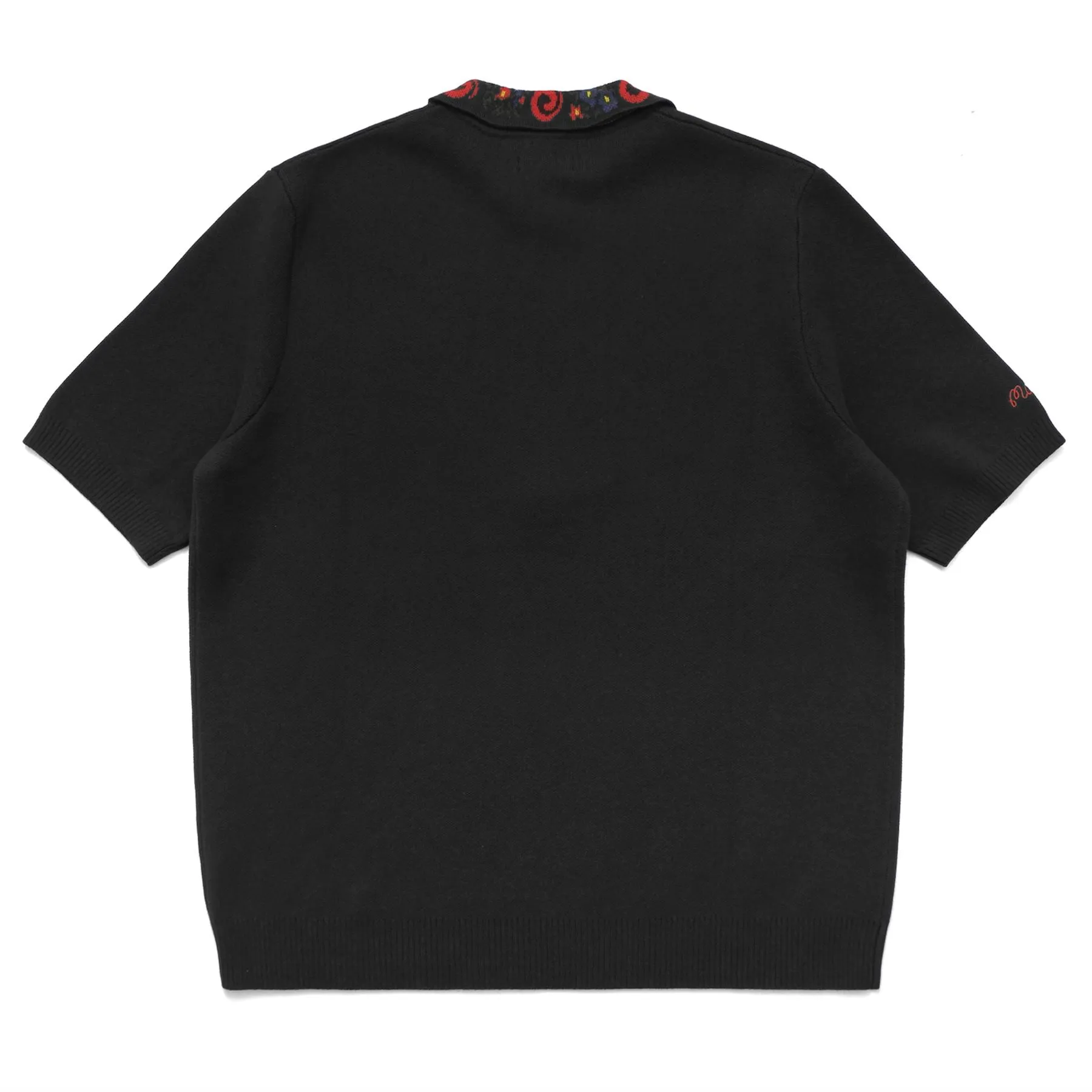 Laurent Jacquard Placket Polo Black - 2024