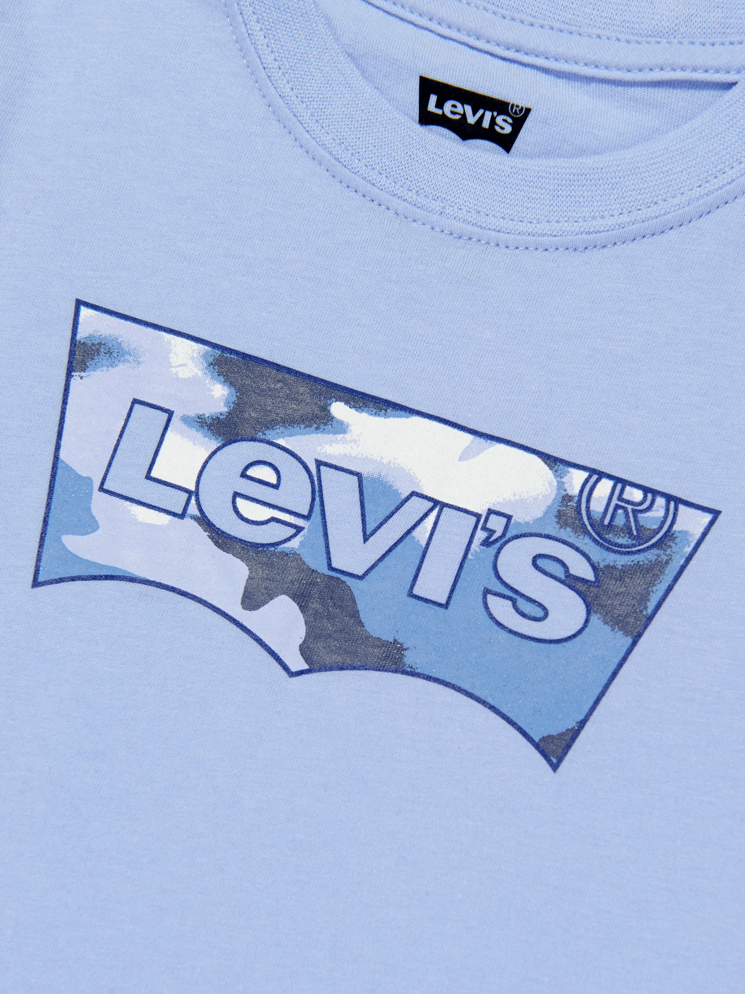 Levi's Wear Boys Camo Batwing Fill T-Shirt in Blue