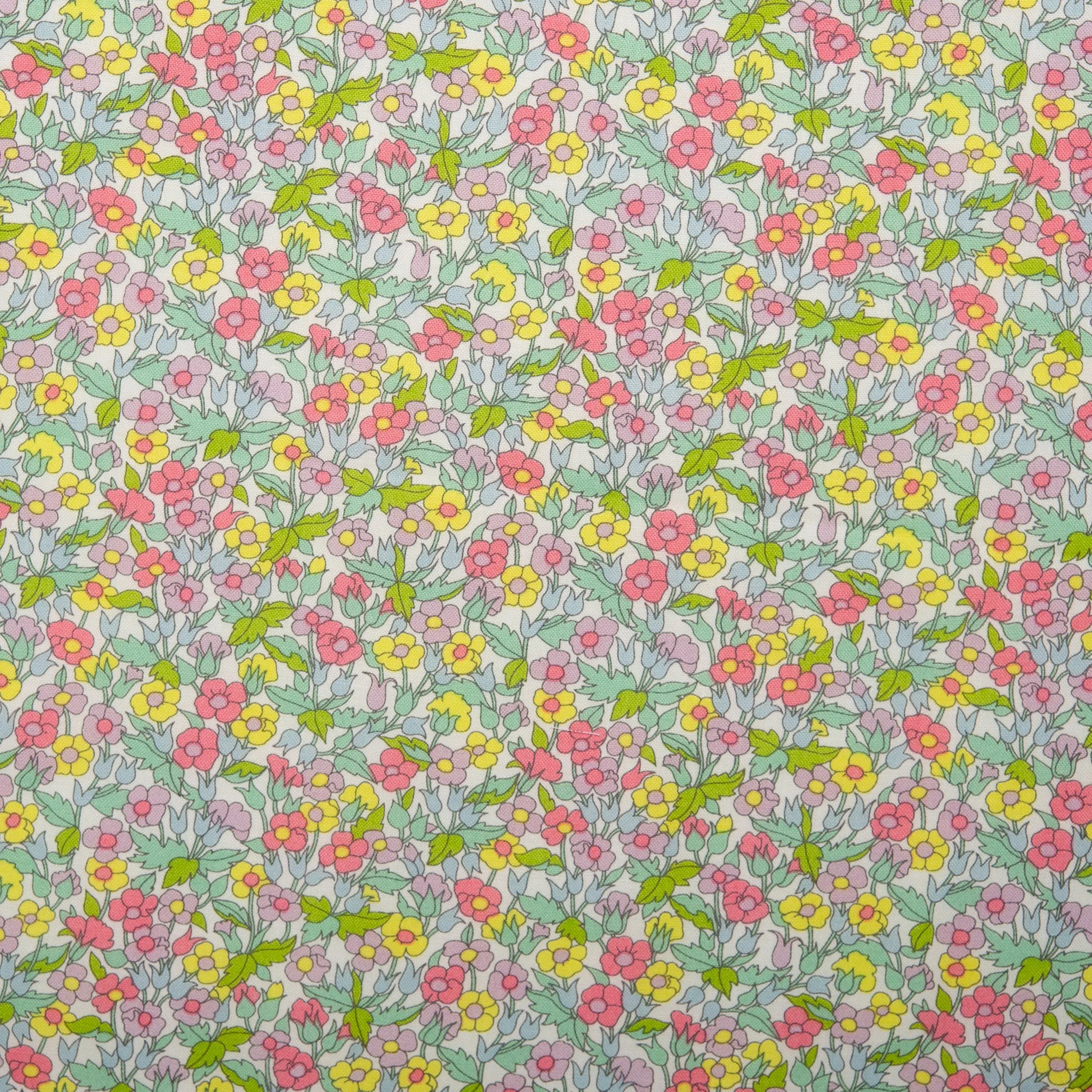 LIBERTY of PARIS Printed Cotton - Flower - Yellow