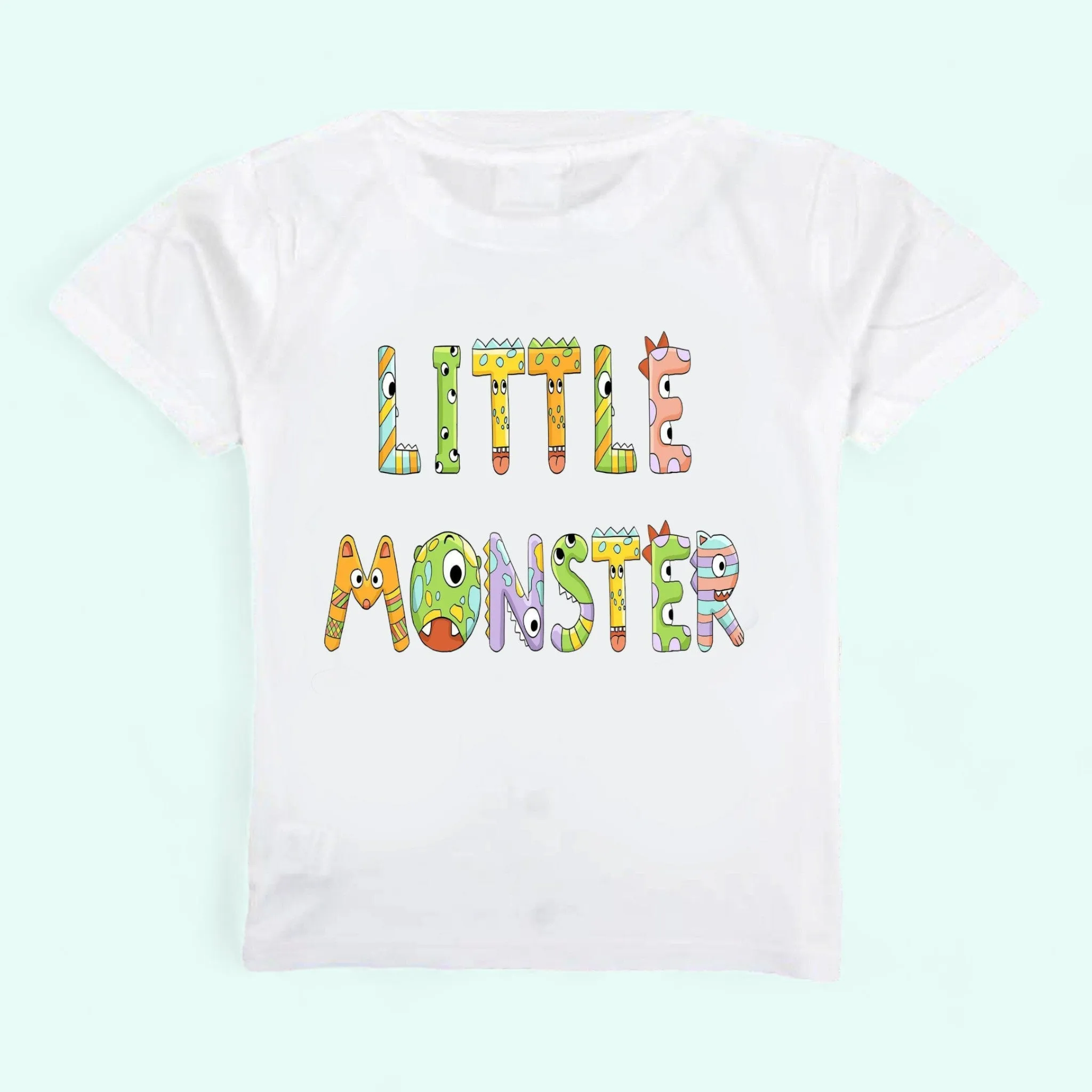 Little Monster shirt-  Monster Boys  shirt - Toddler Monster shirt - Custom shirts - Graphic shirts - Boys shirts