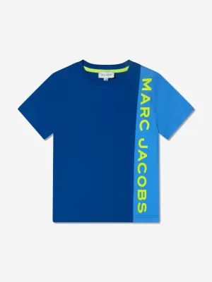 MARC JACOBS Boys Organic Cotton Logo T-Shirt in Blue