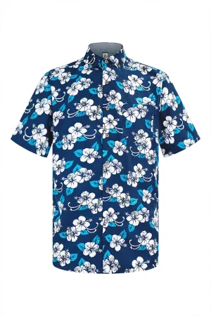 Men's Floral Print Button Down Short Sleeve Shirts